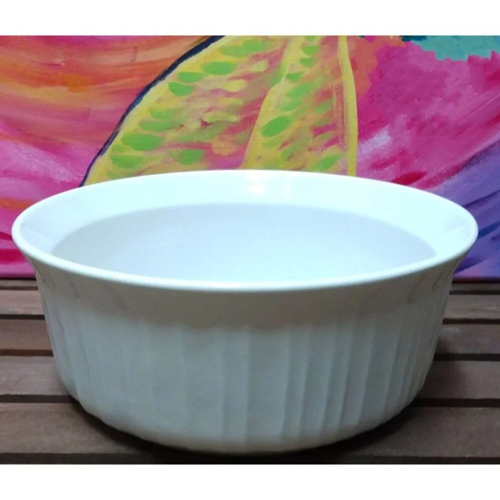 Corningware Round French White Stoneware Casserole Dish 1.4 Liter, Instant Pot